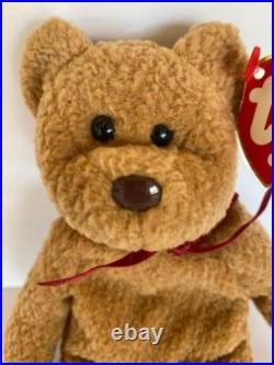Rare Vintage ty beanie babies Curly bear with error tags