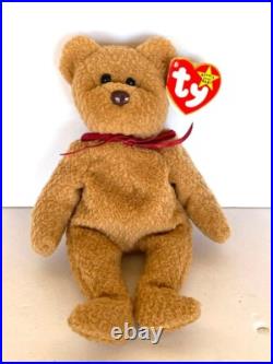 Rare Vintage ty beanie babies Curly bear with error tags