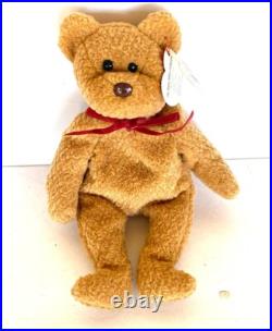 Rare Vintage ty beanie babies Curly bear with error tags
