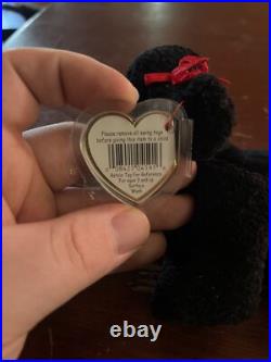 Rare Vtg Retired Ty Beanie Babies Mint Tag Errors PE GiGi the Dog Poodle