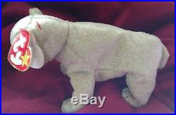 Rare With 3 Errors Vintage 1999 TY Beanie Babies Almond Stuffed Toy Plush Animal