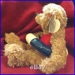 Rare With 4 Errors Vintage 1993 TY Beanie Babies Allura Bear Stuffed Toy Plush