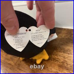 Rare With Errors Retired 3rd Gen 1996 Ty Beanie Baby Babies Baldy The Eagle