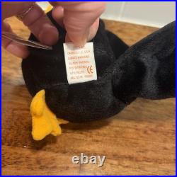 Rare With Errors Retired 3rd Gen 1996 Ty Beanie Baby Babies Baldy The Eagle