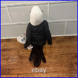 Rare With Errors Retired 3rd Gen 1996 Ty Beanie Baby Babies Baldy The Eagle