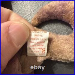 Rare beanie babies with tag errors, Lucky, Smoochy, Roam, Sticky, Scorch, Ants