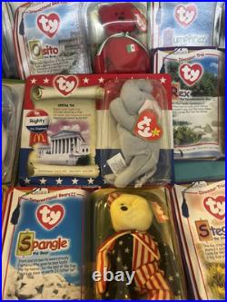Rare brand new Beanie babies in box lot of 12