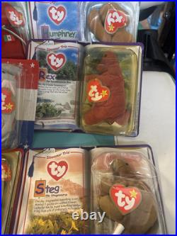 Rare brand new Beanie babies in box lot of 12
