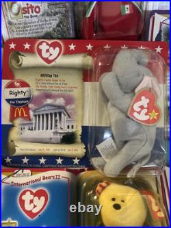 Rare brand new Beanie babies in box lot of 12