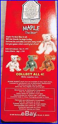 Rare set 1993 McDonalds Ty Beanie Baby WithRare Errors (1993 & OakBrook)