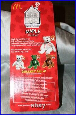 Rare unopened Ty Maple the Bear Beanie Babies McDonalds with Errors