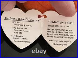 Rare vintage Ty Beanie Babies Goldie the Goldfish