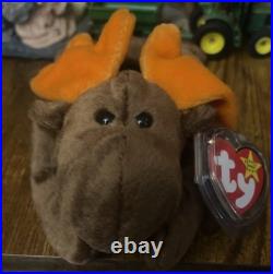 Retired 1993 TY Beanie Chocolate the Moose RARE, 1 Of The Orig 9 No Logo, Errors Retired 1993 TY Beanie Chocolate the Moose RARE, 1 Of The Orig 9 No Logo, Errors