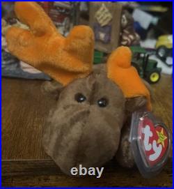 Retired 1993 TY Beanie Chocolate the Moose RARE, 1 Of The Orig 9 No Logo, Errors Retired 1993 TY Beanie Chocolate the Moose RARE, 1 Of The Orig 9 No Logo, Errors