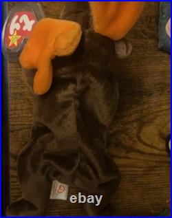 Retired 1993 TY Beanie Chocolate the Moose RARE, 1 Of The Orig 9 No Logo, Errors Retired 1993 TY Beanie Chocolate the Moose RARE, 1 Of The Orig 9 No Logo, Errors