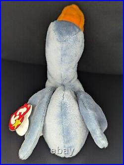 Retired 1996 TY Beanie Baby Scoop The Pelican RARE with Tag Errors