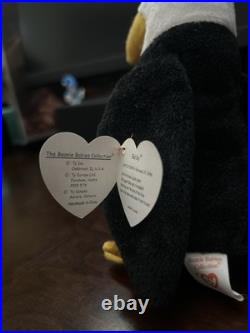 Retired 1996 Ty Beanie Baby Babies Baldy The Eagle RARE