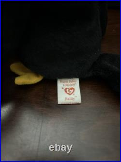 Retired 1996 Ty Beanie Baby Babies Baldy The Eagle RARE