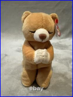 Retired 1998 Ty Beanie Baby Hope the Praying Bear with Rare Tag Errors