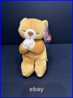 Retired 1998 Ty Beanie Baby Hope the Praying Bear with Rare Tag Errors