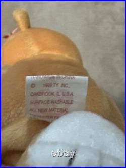 Retired 1998 Ty Beanie Baby Hope the Praying Bear with Rare Tag Errors