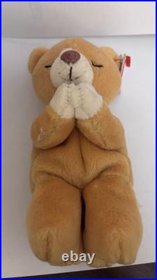 Retired 1998 Ty Beanie Baby Hope the Praying Bear with Rare Tag Errors