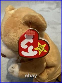 Retired 1998 Ty Beanie Baby Hope the Praying Bear with Rare Tag Errors