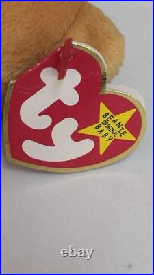 Retired 1998 Ty Beanie Baby Hope the Praying Bear with Rare Tag Errors