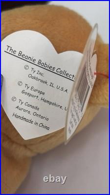 Retired 1998 Ty Beanie Baby Hope the Praying Bear with Rare Tag Errors