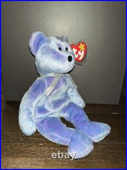 Retired 1999 Ty Beanie Baby Clubby II With Rare Errors Beanie Babies