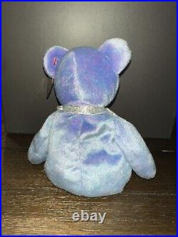 Retired 1999 Ty Beanie Baby Clubby II With Rare Errors Beanie Babies