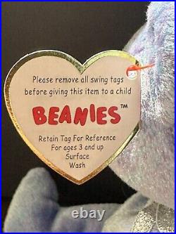 Retired 1999 Ty Beanie Baby Clubby II With Rare Errors Beanie Babies