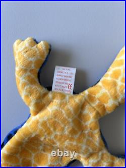 Retired Lizzy Lizard TY Beanie Baby 1995 With Errors PVC Pellets Rare
