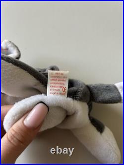 Retired Lizzy Lizard TY Beanie Baby 1995 With Errors PVC Pellets Rare