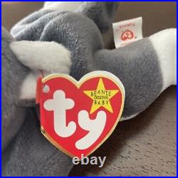 Retired Nanook TY Beanie Baby Rare Original, 1996, With Tag errors