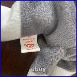 Retired Nanook TY Beanie Baby Rare Original, 1996, With Tag errors