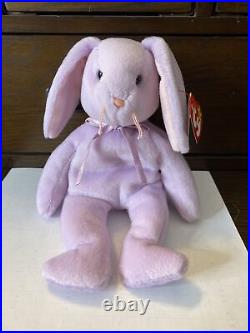 Retired TY Beanie Baby 1996 FLOPPITY Bunny with Multiple Rare Tag Errors