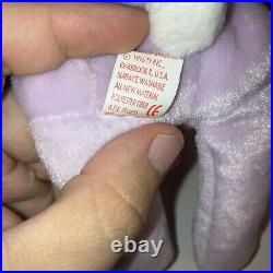 Retired TY Beanie Baby 1996 FLOPPITY Bunny with Multiple Rare Tag Errors