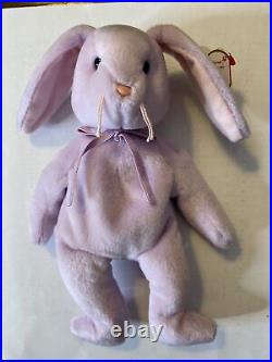 Retired TY Beanie Baby 1996 FLOPPITY Bunny with Multiple Rare Tag Errors