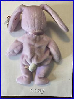 Retired TY Beanie Baby 1996 FLOPPITY Bunny with Multiple Rare Tag Errors