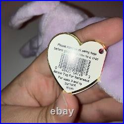 Retired TY Beanie Baby 1996 FLOPPITY Bunny with Multiple Rare Tag Errors