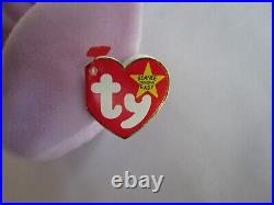 Retired TY Beanie Baby 1996 FLOPPITY Bunny with Rare Origiinal & Suface Errors Retired TY Beanie Baby 1996 FLOPPITY Bunny with Rare Origiinal & Suface Errors