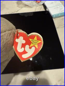 Retired TY Beanie Baby Almond 1999 Rare Tag Errors