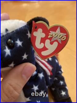 Retired Ty Beanie Babies Righty 2000 & Lefty 2000 WithTag Errors Rare Duo
