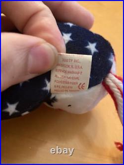 Retired Ty Beanie Babies Righty 2000 & Lefty 2000 WithTag Errors Rare Duo