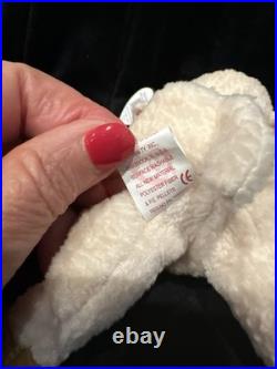 Retired Ty Beanie Baby Ewey The Lamb MINT Tags 1998 RARE Tag Errors