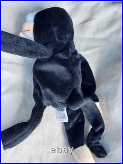 Retired Ty Beanie Baby Mooch The Monkey MINT Tags 1998 Errors RARE