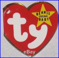 Retired Ty Beanie Baby Valentino Bear Original 4058 PVC Errors 1993 1994 Rare