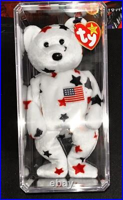 Retired Ty Glory The Bear (rare) Beanie Baby With Errors/ Oddities