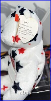 Retired Ty Glory The Bear (rare) Beanie Baby With Errors/ Oddities